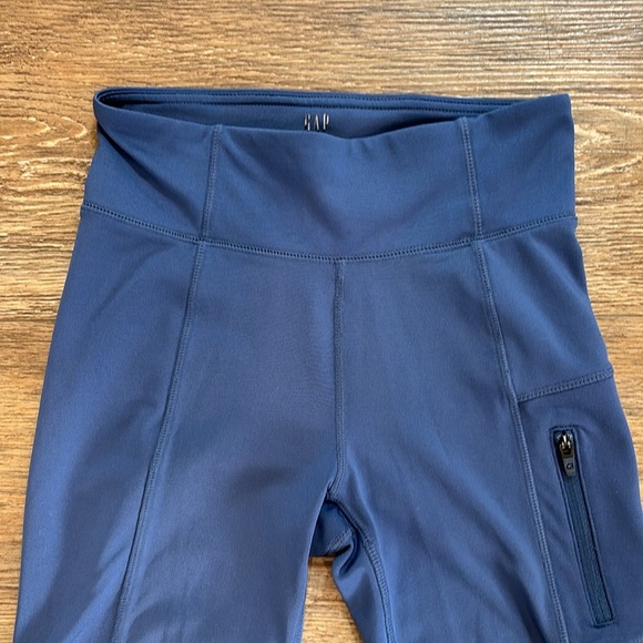 Gap Girls Leggings Periwinkle Blue Size Large 10-11 Yoga Dance Running Workout - Picture 2 of 7